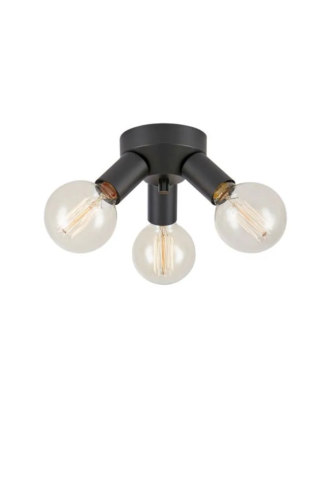 Markslöjd MAZZO Ceiling 3L Black E27