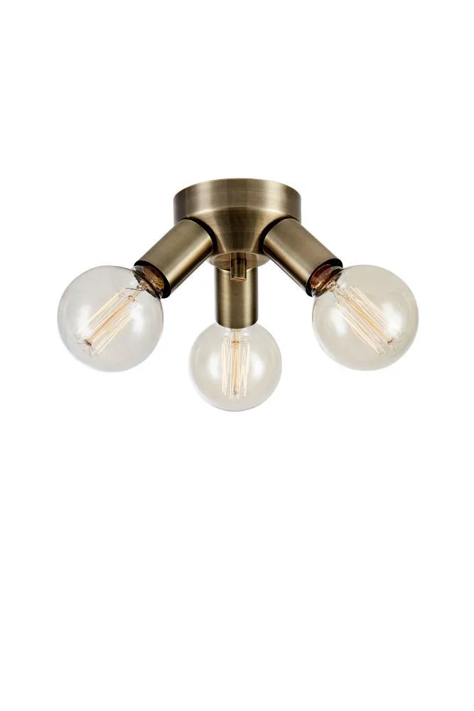 Markslöjd MAZZO Ceiling 3L Antique Brass E27