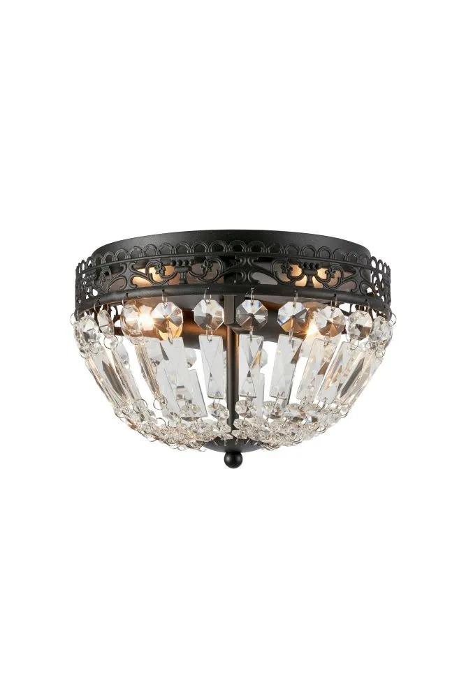 Markslöjd ETIENNE Ceiling 2L Black/MC IP21 E14