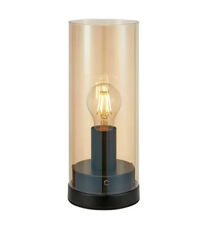 Markslöjd POST Table 1L 12cm Black/Plated Amber