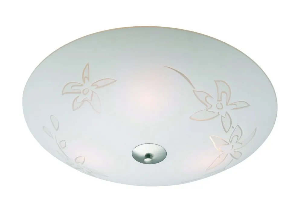 MARKSLÖJD ORCHID Beltéri mennyezeti lámpa E14 3x40W üveg/o...