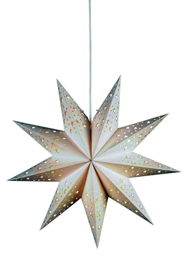 Markslöjd SOLVALLA Star 45cm White Paper E14 E14 1x25W pap...