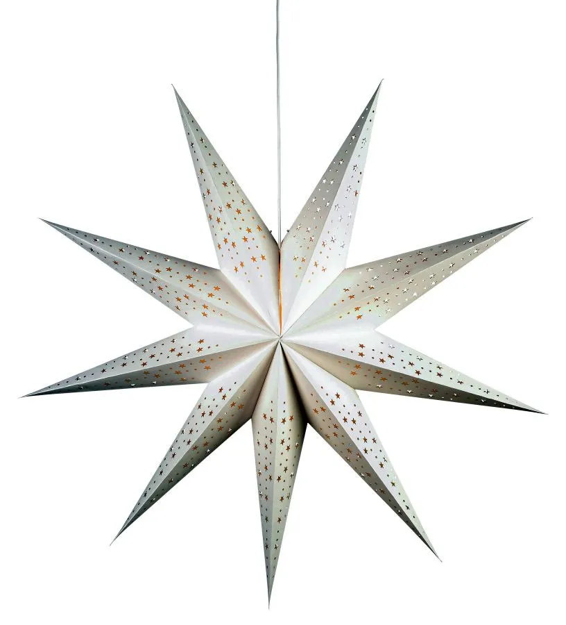 Markslöjd SOLVALLA Star 100cm White Paper E14 E14 1x25W pa...