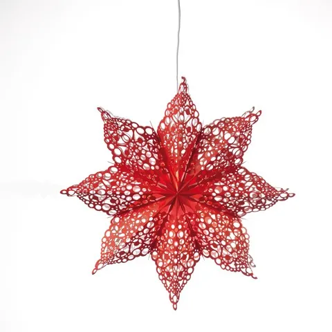 Markslöjd HALL Star 70cm Red papier E14 1x25W papier 230V