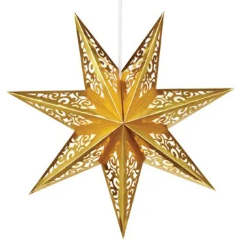 Markslöjd VALLBY Star 75cm Gold Paper E14 1 plastik 230V