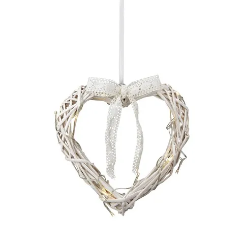 Markslöjd HOLSTAD Heart Pendant 25cm White LED 15 metal/ra...