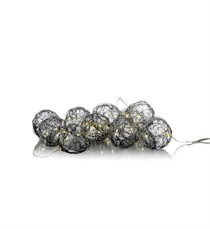 Markslöjd SIGGE Light Chain 20LED Silver W/connector timer...