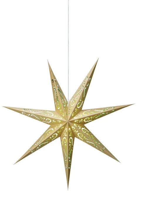 Markslöjd ELIN Paper Star Gold/Green E14 1 papier 230V
