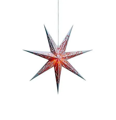 Markslöjd ELIN Pendant Star White/Red E14 1 papier 230V