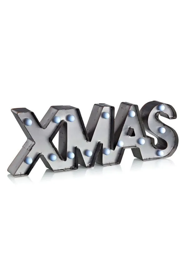 Markslöjd WORD Decoration Xmas LED Grey LED 15 metal 3V