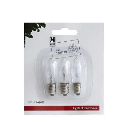 Markslöjd BULB E10 24V 1.8 W to Gylling 3-p E10 0 akryl 