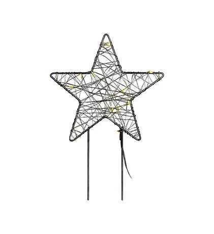 Markslöjd GARDENER  Decoration Star 32 cm Grey FIXED LED 1...