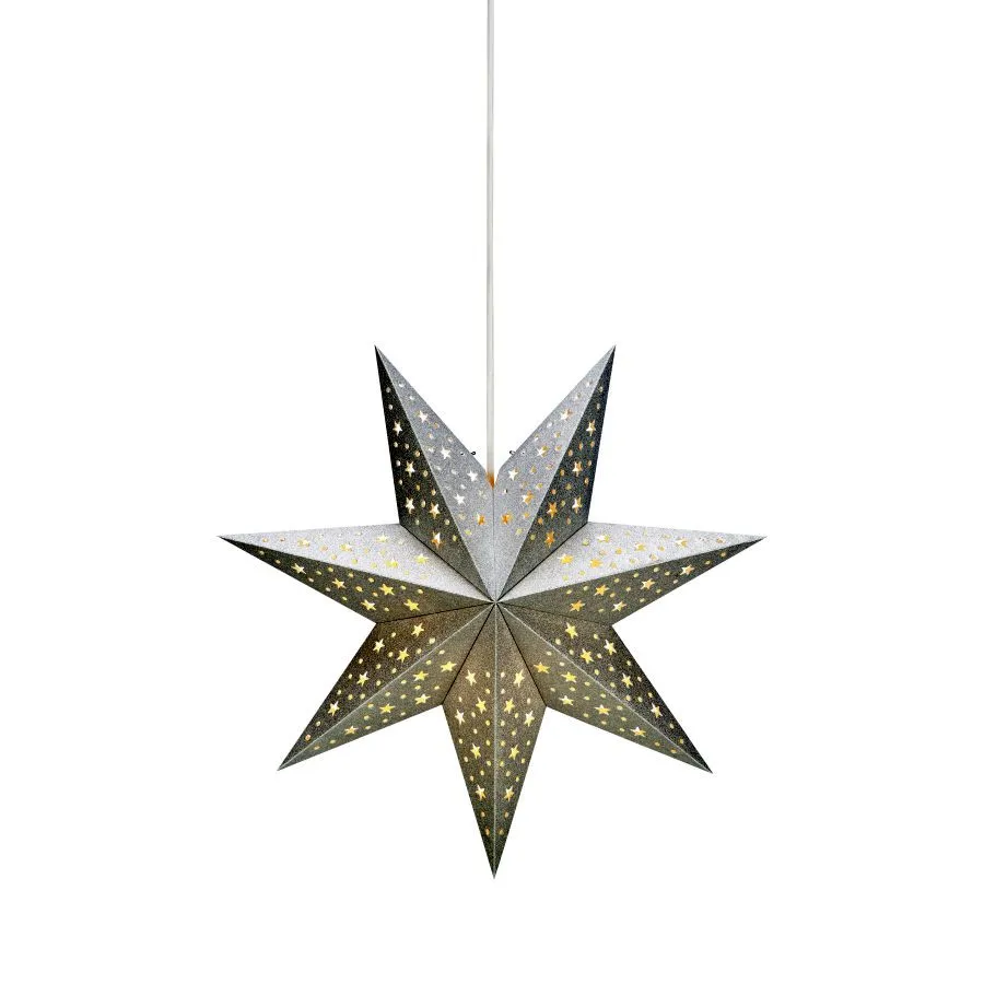 Markslöjd SOLVALLA Paperstar pendant 45 Silver  E14 E14 1x...