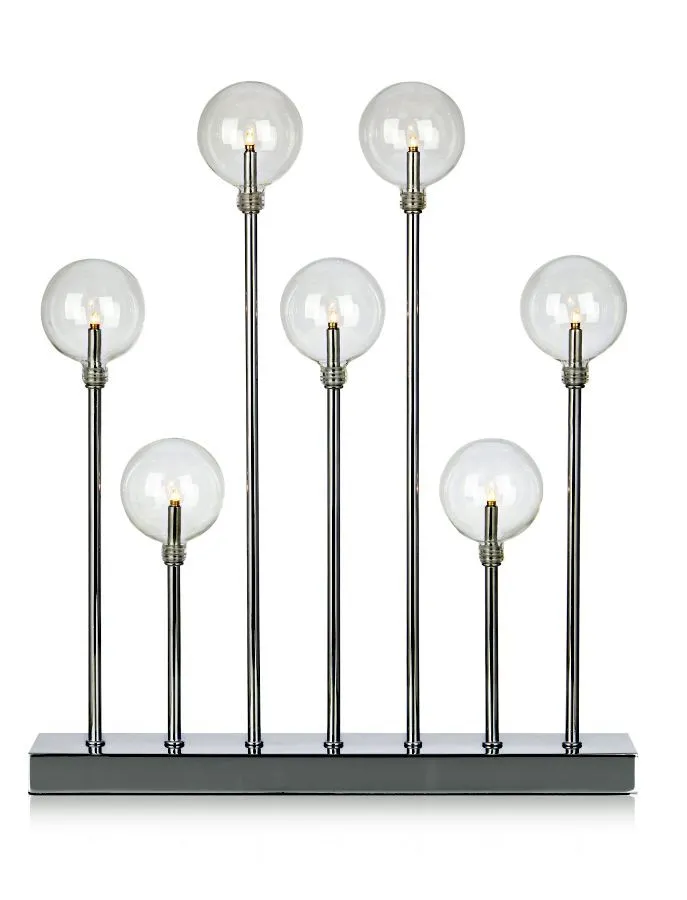 Markslöjd JUNIOR Metal candlestick 7 Glassball  E10 7x0,8W...