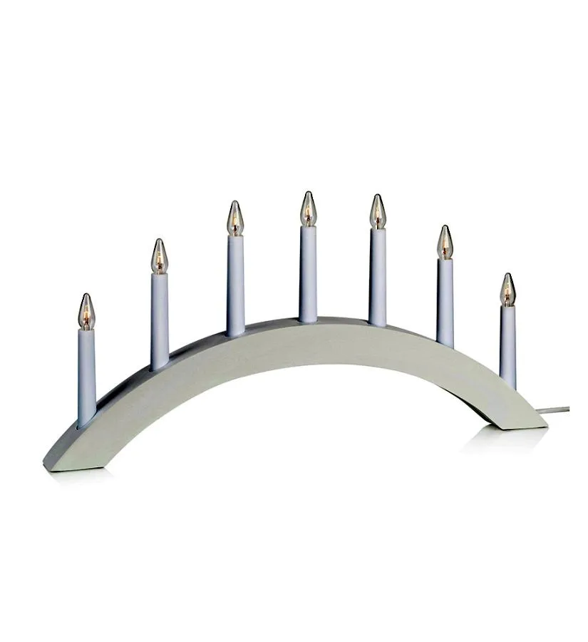 Markslöjd ATLE Candlestick 7L Wood White E10 7x3W wood 40x...