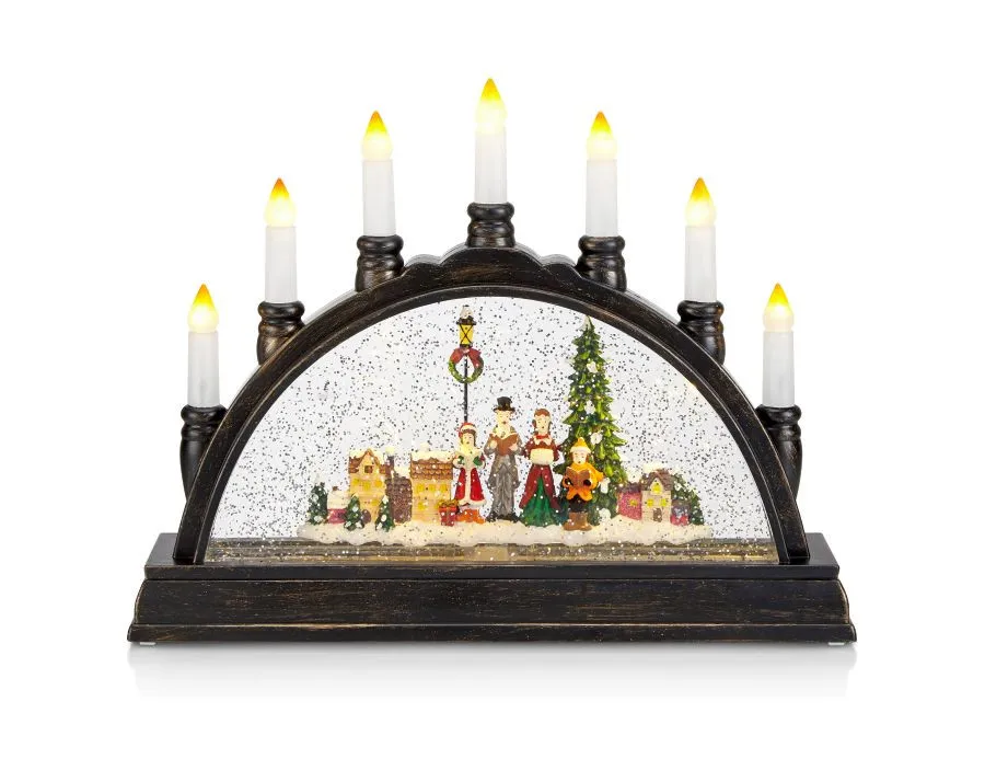 Markslöjd KARSTEN Candlestick Lantern Bronze dioda LED 9 p...