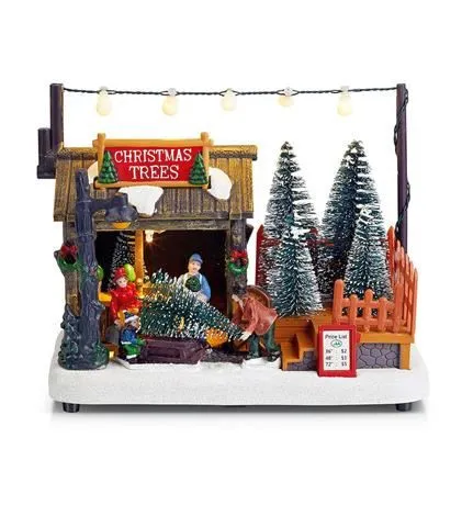 Markslöjd PETER Christmas Tree Shop LED B/O    18x14cm