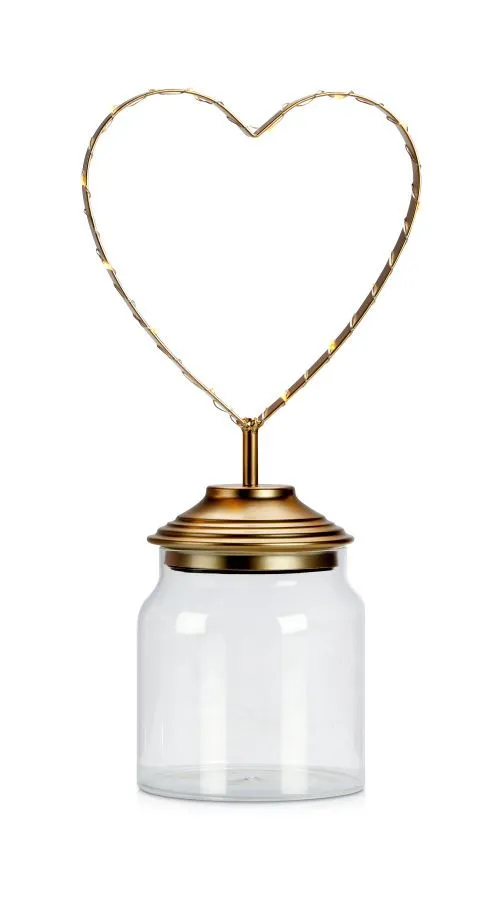 Markslöjd SWEETIE Decoration Heart 15L Gold/Clear DIOD/LED...