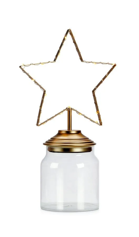 Markslöjd SWEETIE Decoration Star 15L Gold/Clear DIOD/LED ...