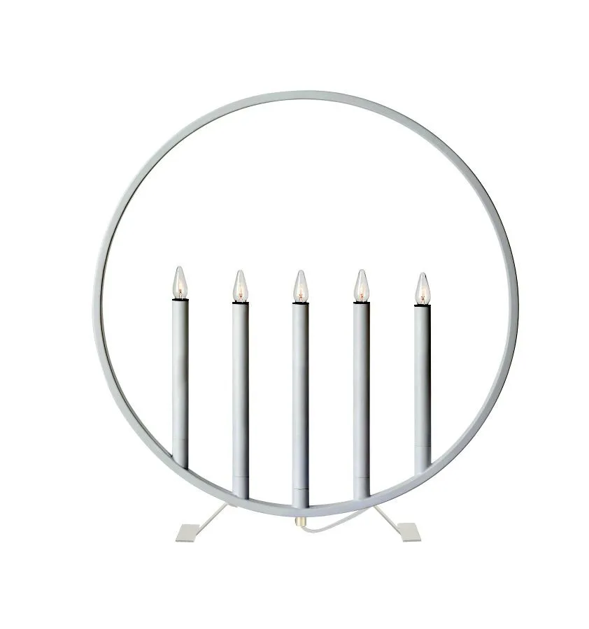 Markslöjd SURROUND Candlestick 5L White E10 5 METAL 