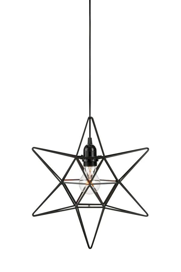 Markslöjd CONTOUR Pendant Star 1L Black E27 1 PLASTIC 