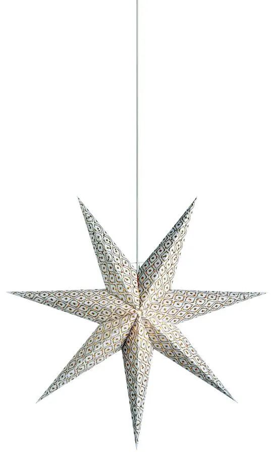 Markslöjd BAROQUE Pendant Star 45cm White E14 1 PLASTIC 