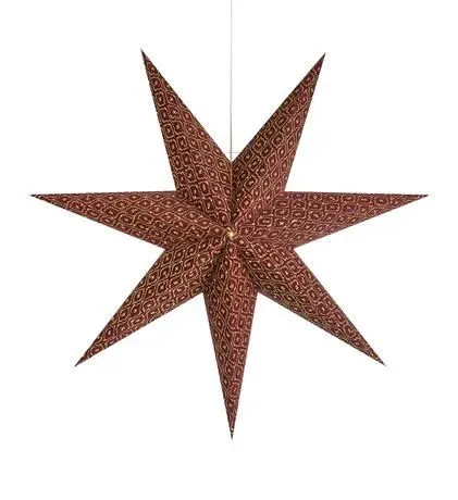 Markslöjd BAROQUE Pendant Star 45cm Bordeaux E14 1 VELVET ...