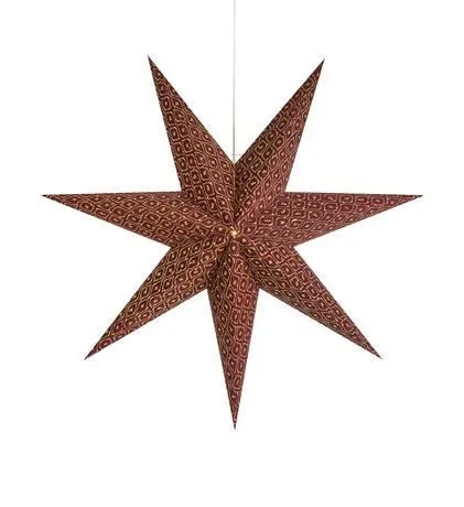 Markslöjd BAROQUE Pendant Star 75cm Bordeaux E14 1 papier ...