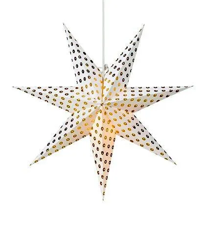 Markslöjd IRMA Pendant Star 75 White/Gold E14 1  