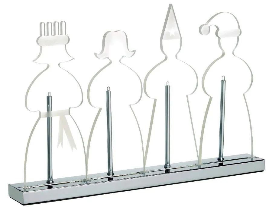 Markslöjd LUCIA Candlestick 4L Chrome/Clear    