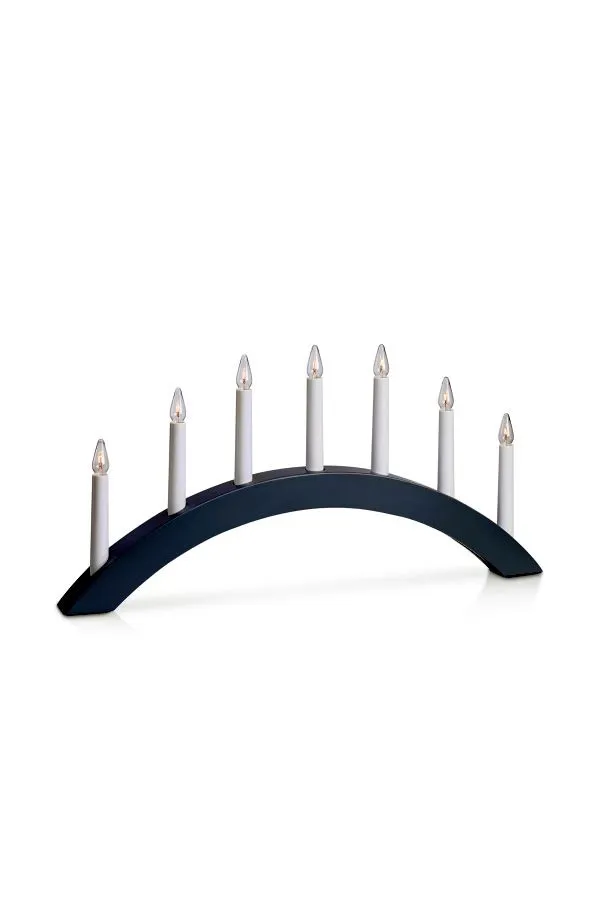 Markslöjd ATLE Wooden Candlestick 7L Grey    