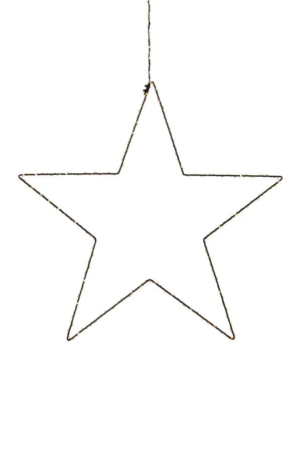 Markslöjd ALPHA Pendant Star 30cm Black    