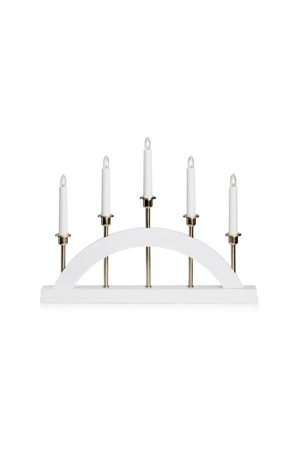 Markslöjd BRIDGE Candlestick 5L White/Steel    