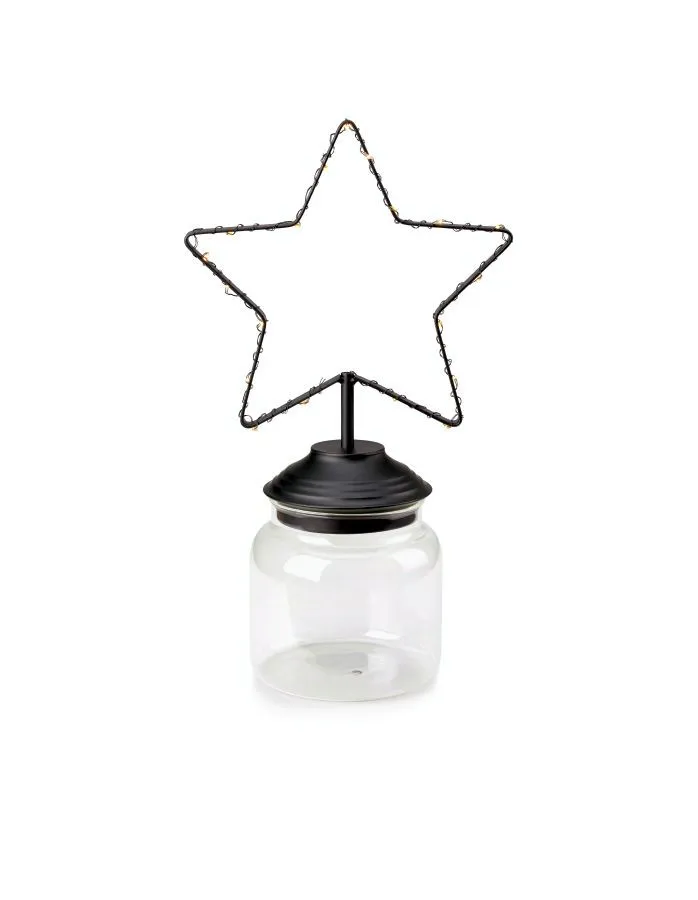 Markslöjd SWEETIE Decoration Star 15L Black/Clear    