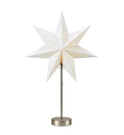 Markslöjd MATHILDA Table Star 45cm Satin Nickel/White B/O ...