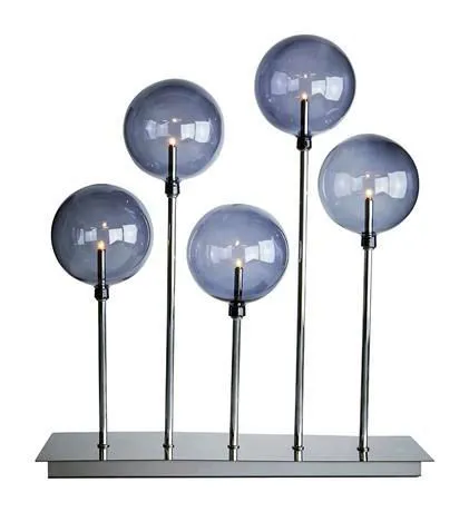 Markslöjd MÄSTER Candlestick 5L Chrome/Smoke E5 5 METAL 