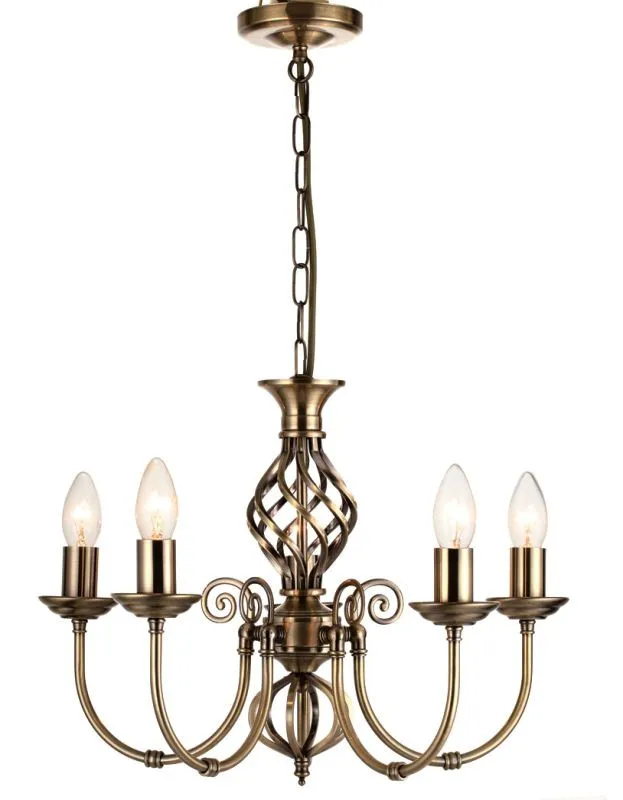 REALITY Aimee Pendant lamp,antique brass5*E14 Max 40W ,bul...