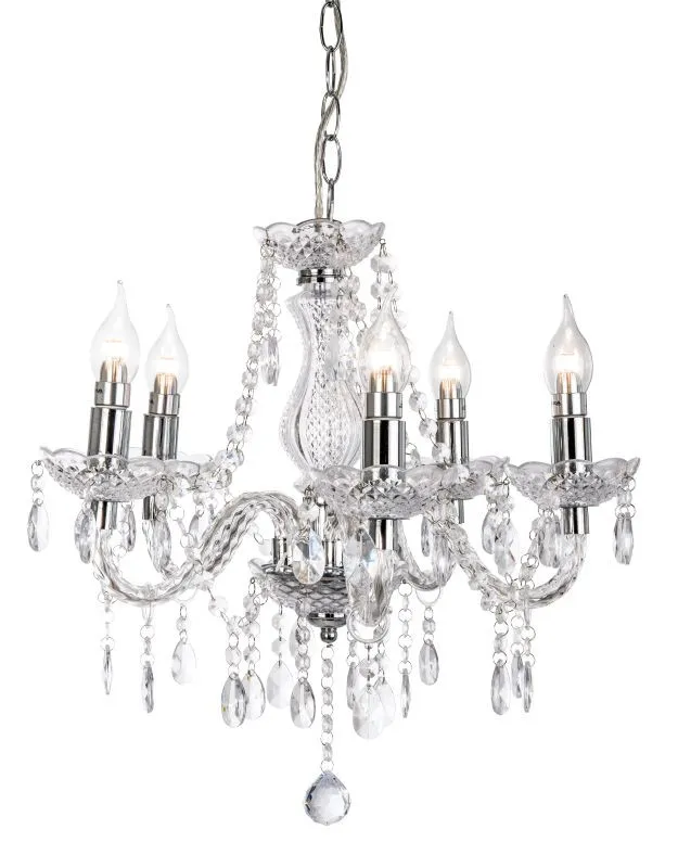 REALITY Marie 5Lt-Pendant Lamp5*E14, Max 40W bulb excl.lam...