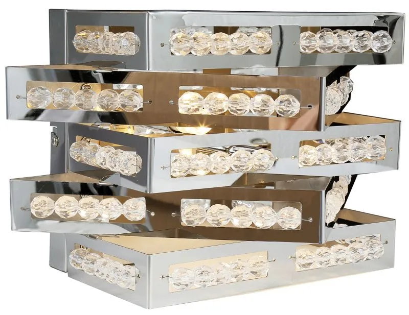 REALITY Marcella 2LT Wall lamp 40cm*H20cm Metal: chrome Ac...