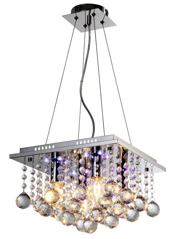 REALITY Escada Pendant lamp, chrome with RC. 4xE14 + 16 LE...