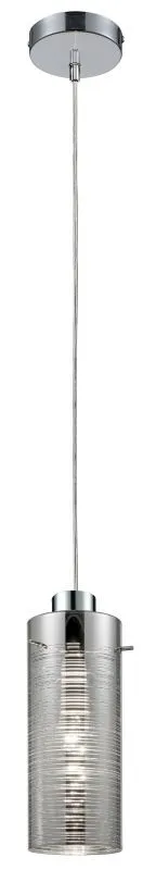 REALITY Jaron Pendant lamp chrome Size:11*11*120cm 1xE27 4...