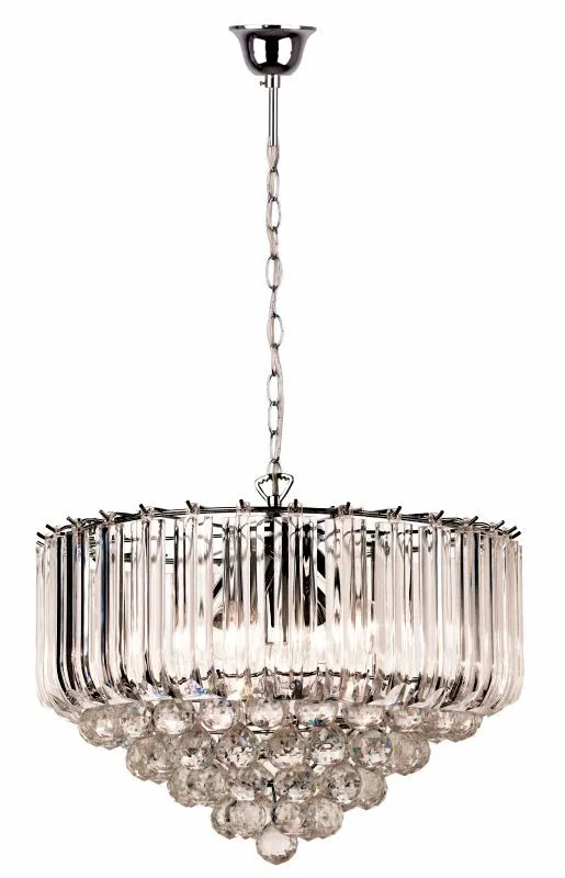 REALITY Utah 5lt pendant,chrome5*E27 bulb not inc. Hanging...