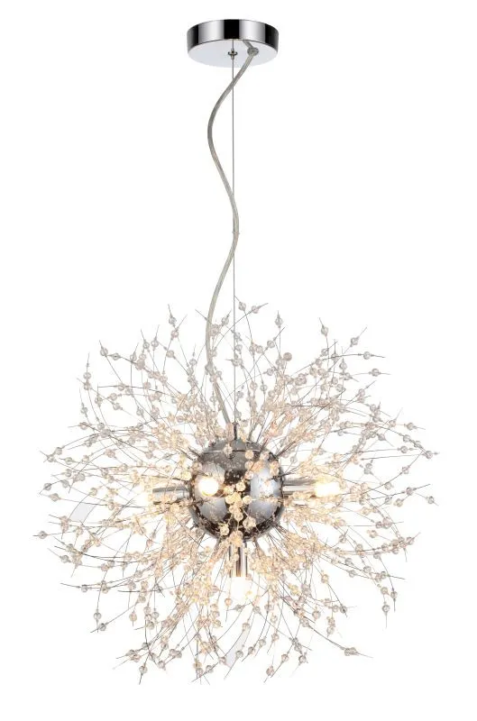 REALITY Pearls 5LT Pendant lamp D50*H120mm Metal: chrome A...