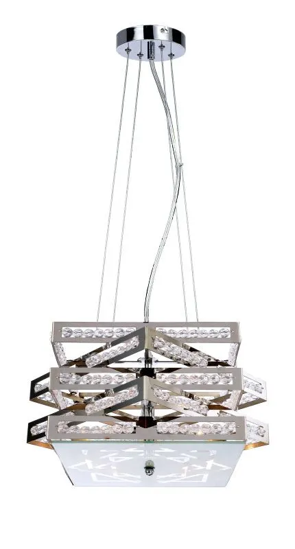 REALITY Marcella 4LT Pendant lamp 40*40cm H120cm Metal: ch...