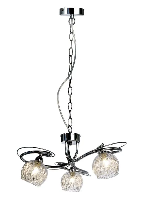 REALITY Ariana Pendant lamp, chrome 3*G9 Max.33W bulb incl...