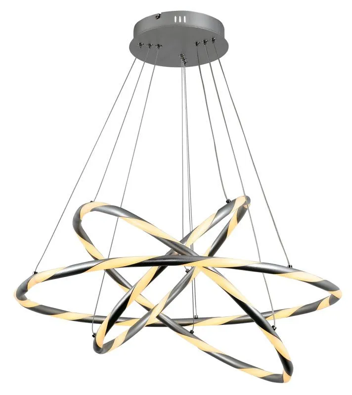 REALITY Twister Pendant lamp LED D75*H120cm Metal: alu. Sh...