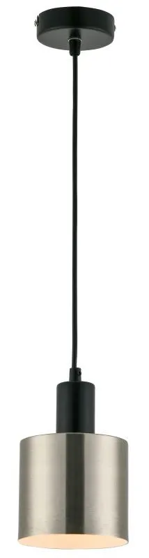 REALITY Nulla Metal pendant lamp, nickel matt+black+white ...