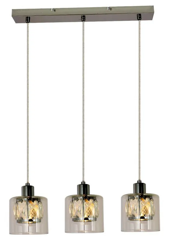 REALITY Elmo Pendant lamp 3-ltmetal chrome finish Crownie ...