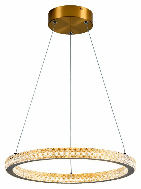 REALITY Mitchell Pendant lamp, Alu.and Crystal and Iron Ga...