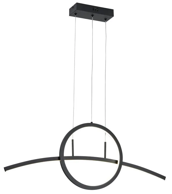 REALITY Evora Sand black LED 32W 4000K, L: 80cm. Ring dia ...